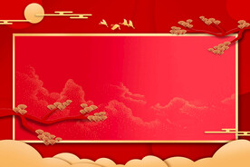 红色背景