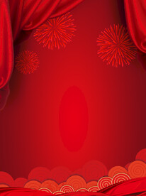 红色背景