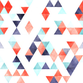 水彩马赛克背景 