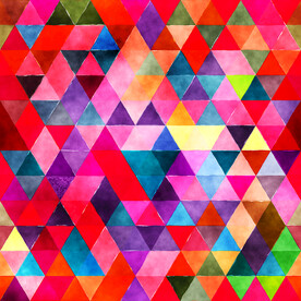 水彩马赛克背景 