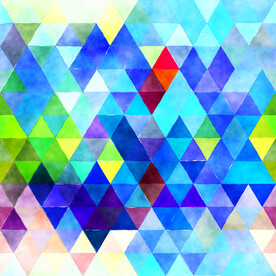 水彩马赛克背景 