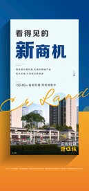 房地产商铺价值点海报