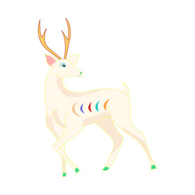 敦煌仙鹿九色鹿  