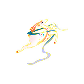 敦煌仙鹿九色鹿  