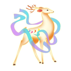 敦煌仙鹿九色鹿  