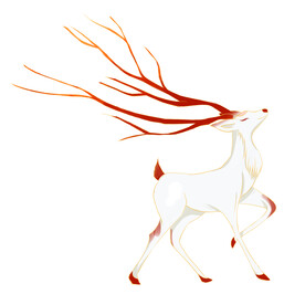 敦煌仙鹿九色鹿  