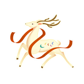 敦煌仙鹿九色鹿  