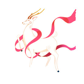 敦煌仙鹿九色鹿  