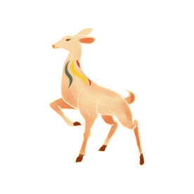 敦煌仙鹿九色鹿  