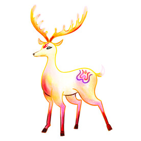 敦煌仙鹿九色鹿  