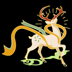 敦煌仙鹿九色鹿  