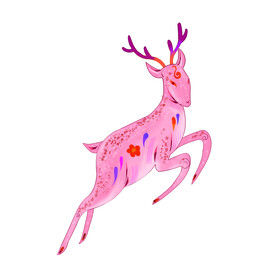 敦煌仙鹿九色鹿  