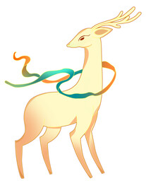 敦煌仙鹿九色鹿  