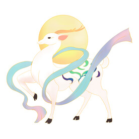 敦煌仙鹿九色鹿  