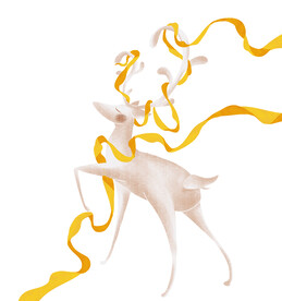 敦煌仙鹿九色鹿  