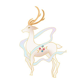 敦煌仙鹿九色鹿  