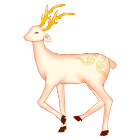 敦煌仙鹿九色鹿  