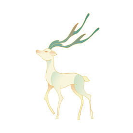 敦煌仙鹿九色鹿  