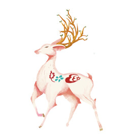 敦煌仙鹿九色鹿  