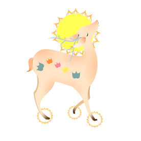 敦煌仙鹿九色鹿  