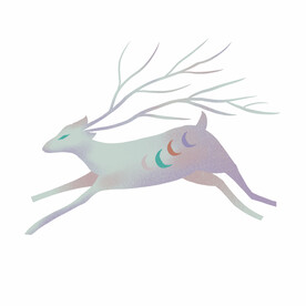 敦煌仙鹿九色鹿  