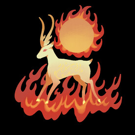 敦煌仙鹿九色鹿  