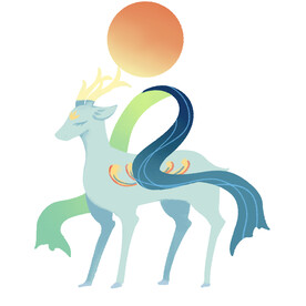 敦煌仙鹿九色鹿  