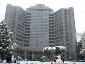 北理工（中心教学楼-冬季雪景）