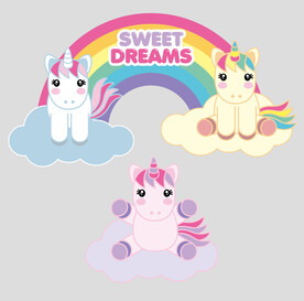 可爱卡通独角兽