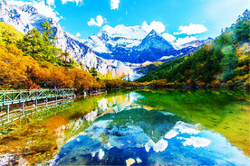 四川稻城亚丁风光