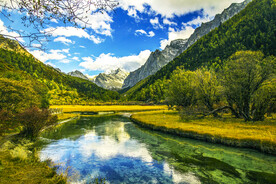 四川稻城亚丁风光