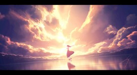 天空下水面上梦幻