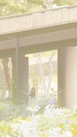 高架桥下恬淡风景