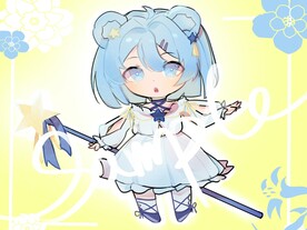 手绘Q版熊耳朵女仆