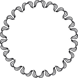 手绘涂鸦边框 涂鸦分隔线 线描