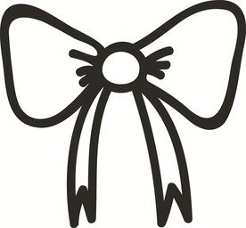 线描蝴蝶结 