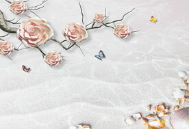 家和花卉电视背景墙