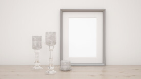 装饰画相框样机