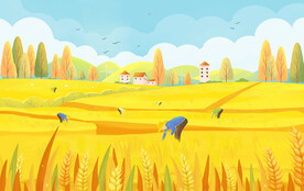 世界粮食日插画