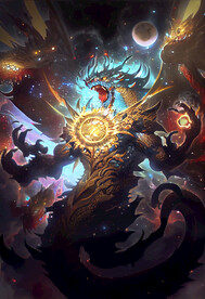 龙 奇幻 怪物 炫酷 背景图 