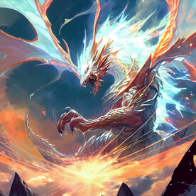 龙 奇幻 怪物 炫酷 背景图 