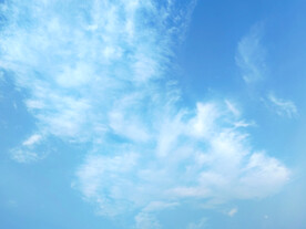蓝天白云景色