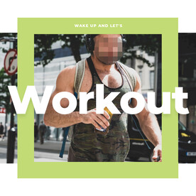 简约健身海报 