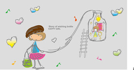许愿瓶女孩
