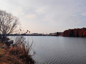 江边公路桥远景