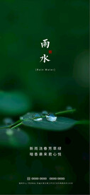雨水节气海报设计