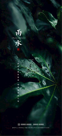 雨水节气海报设计