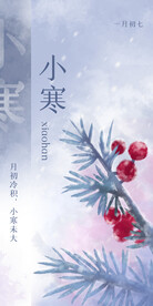 小寒手绘插画