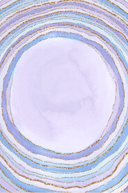 紫色烫金装饰画 