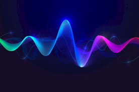 多彩均衡器曲线波段背景